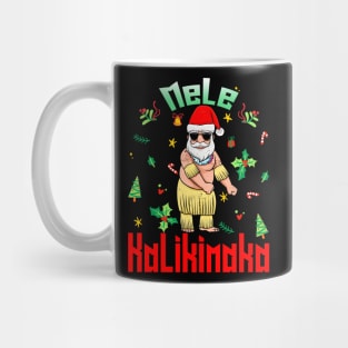 Mele Kalikimaka Christmas Santa Shaka Hawaii Mug